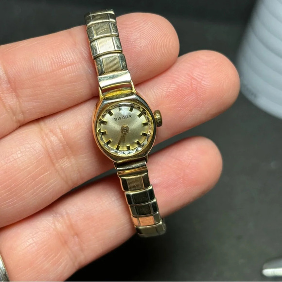 Vintage Bifora Gold Filled Womens Watch Manual Mechanical Wind Up - Picture 1 of 7